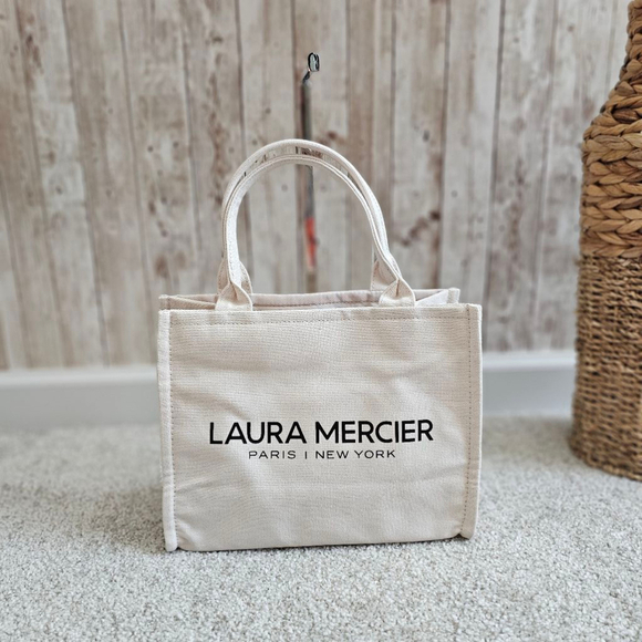 Laura Mercier Beige Small Tote Bag - Picture 1 of 12